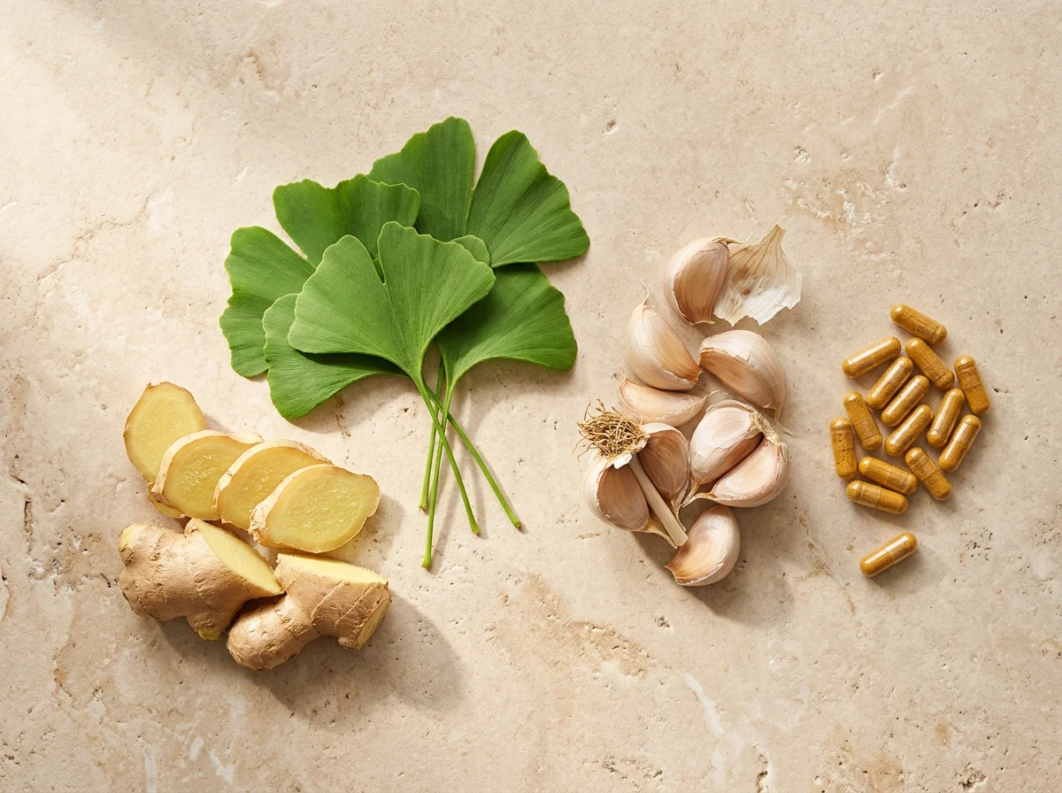 Ginkgo biloba blade, ingefærrod og hvidløg - ingredienser i Revixol kosttilskud